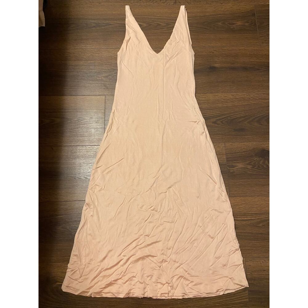 EUC Ralph Lauren Sport V-neck V-back 100% silk slip dress sz: S